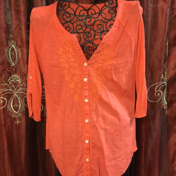 Code Blue. Coral colored Top - Picture 1 of 5
